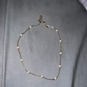 Faux pear necklace